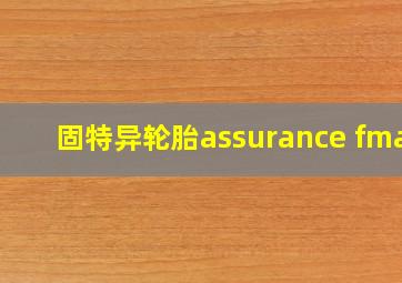 固特异轮胎assurance fmax